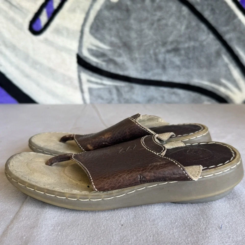Size 37/M5/W6 - Vintage Dr. Martens 8803 Leather Sandals Thong Flip Flops Chunky